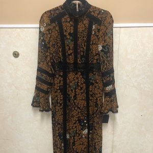 NWT Anna Sui Floral Maxi Dress (Fall 2016)